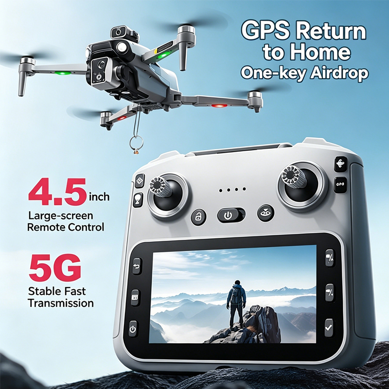 Drone Photogrammetry - K19 MAX GPS-Drohne mit 4K Profikamera,