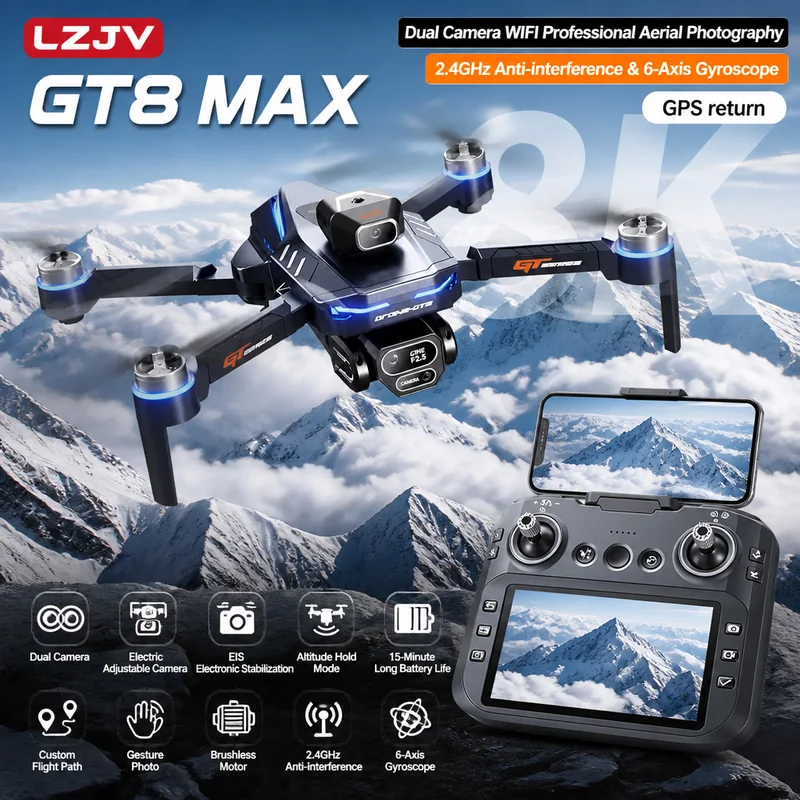 GT8 Max Faltbare Drohne 8K HD  – Drone Mapping Bewertung und Preis