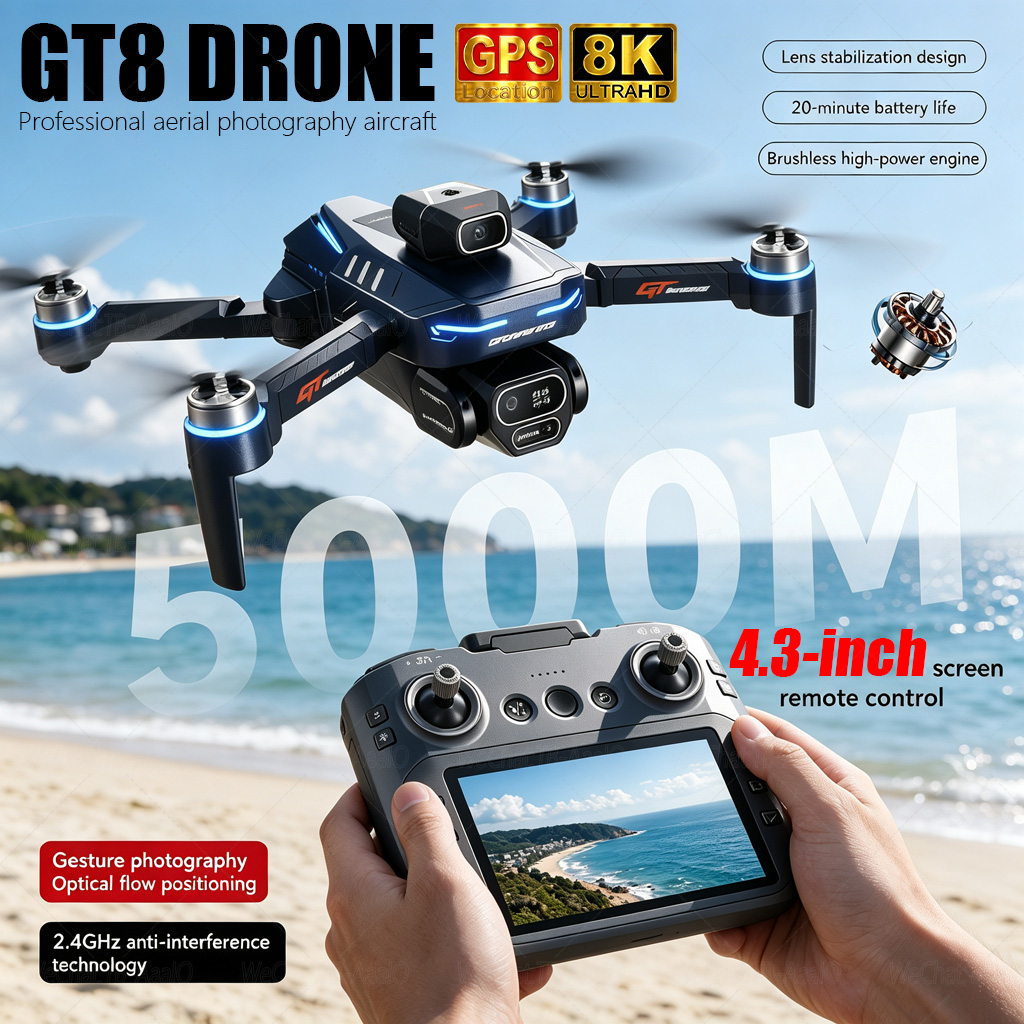 NEUE GT8 HD RC-Drohne 4K Profe – Drone Mapping Bewertung und Preis